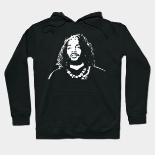 Kendrick Lamar white artwork Hoodie